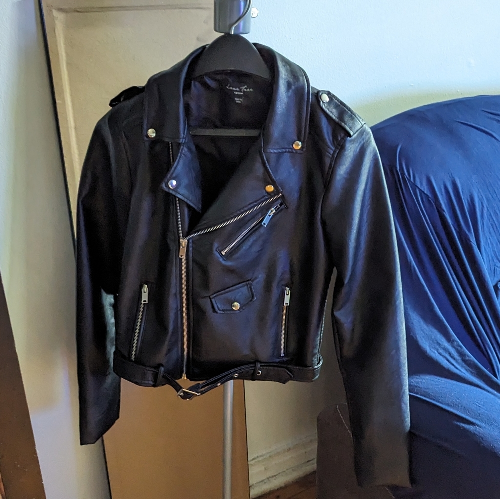 Fake leather jacket
